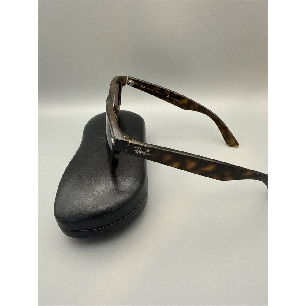 RAY-BAN RB2132 NEW WAYFARER polarized sunglasses Authentic Tortoise Frame &Case - Picture 3 of 11